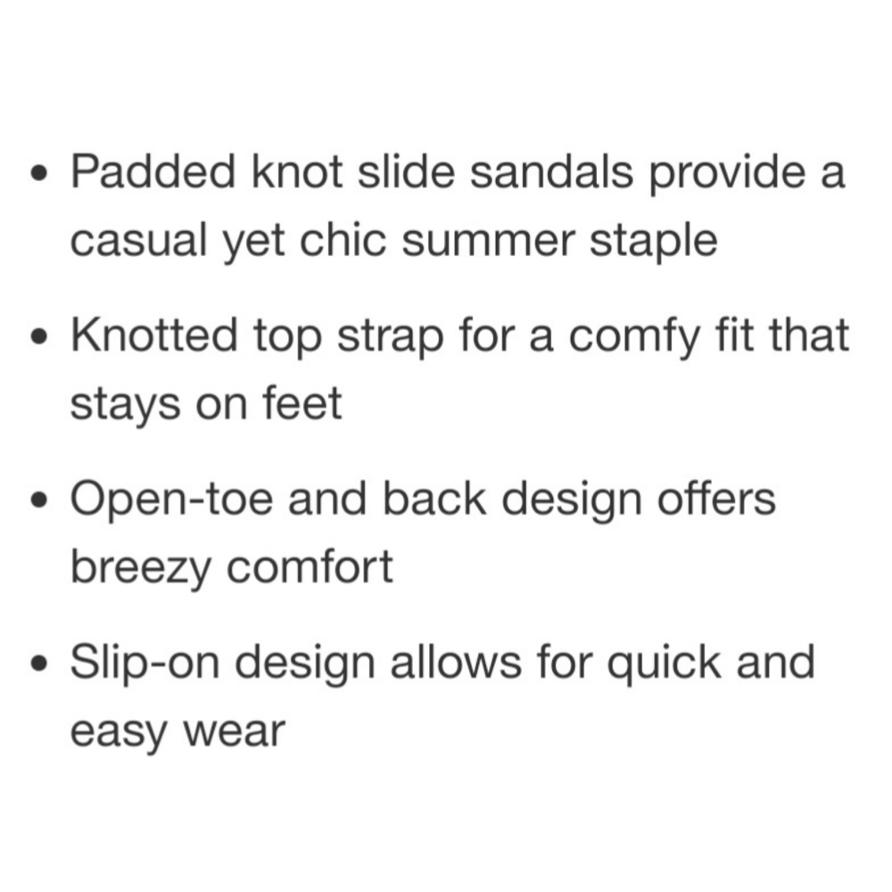 A New Day Dulce Padded Knot Slide Sandals - Picture 11 of 13